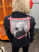 Marilyn Monroe & Puppy Pic Pinstripe Classic - Upcycled with Love