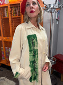 Trench Coat PIL - Painted "This is not a Love song"