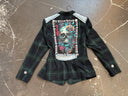 Tartan & Denim Steampunk Gears Skull