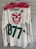 1977 Hand-Painted Skull Overshirt - Reckless Swagger