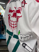 1977 Hand - Painted Skull Overshirt – Vintage Punk Jacket | Reworked - Reckless Swagger