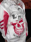 1977 Hand - Painted Skull Overshirt – Vintage Punk Jacket | Reworked - Reckless Swagger