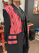 3 - Piece Pinstripe Suit Set - Vest, Jacket & Pants - Reckless Swagger