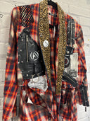 Red Tartan Leopard Resistance