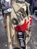 Graffiti Gloves Neck Tie Shirt