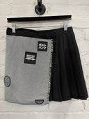 Black Houndstooth Halfmoon Skirt Authentic Tartan Black Houndstooth