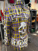 Purple Gold Tartan Punk Blazer