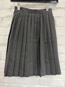 BLACK HALFMOON SKIRT – MONO PLEATED MINI