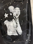 Stitched & Punked Hand-painted T-shirt