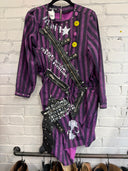 Purple Jail Rebel Stripe Punk Top Dress