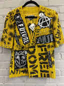Yellow Hafl-sleeve Mohawk Jacket