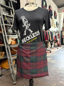 LINDSAY TARTAN HALFMOON SKIRT – WYND PLEATED MINI