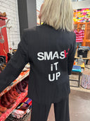 Smash It Up The Damned Tassel Pinstripe Pants Suit
