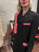 3-pc Pants Striped Vest Jacket Pants