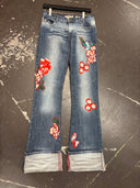 Miss Sixty Floral Flip Tommy Flare Jeans