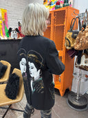 Oversized Boyfriend Tuxedo Jacket with two unique Japanese Geishas front and back