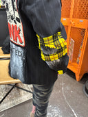 The Exploided  Punk Pinstriped Punk and Yellow plaid, Mohawk Skull Punk ,fashion meets street punk style