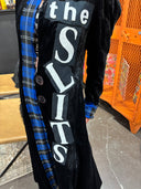 Custom crushed velvet coat Story of the Slits Punk Rock Tartan