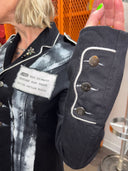 Fitted Piped Epaulets - Chaos Around the World Painted Punk