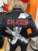 Fitted Piped Epaulets - Chaos Around the World Painted Punk