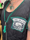 Long Quilted Sleeveless Vest - Chelsea Grin Ashes to Ashes Design