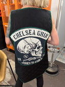 Long Quilted Sleeveless Vest - Chelsea Grin Ashes to Ashes Design