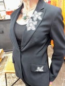 Elegance Meets Custom: Snowflakes Design Patches with Silver Studs