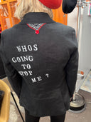 Who's Going To Stop Me? Painted Punk Pin Blazer