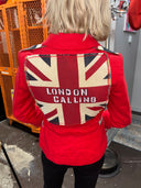 Red The Clash Jacket - Punk Rock Classic
