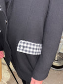 Gingham Checkered Collar Marilyn Stay Wild Bitch Edgy - Punk Rock Inspired