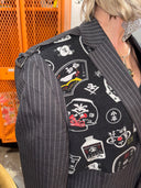 Pinstripe Wool Suit - Asian Punk Edge | Stylish & Daring