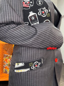 Pinstripe Wool Suit - Asian Punk Edge | Stylish & Daring