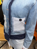 Japanese Twist Denim Skirt Set - Eyelet Insert | Punk DIY Fashion
