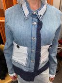Japanese Twist Denim Skirt Set - Eyelet Insert | Punk DIY Fashion
