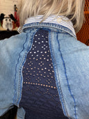 Japanese Twist Denim Skirt Set - Eyelet Insert | Punk DIY Fashion