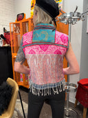Tassel Paisley Patchwork Vest - Music Festival Fashion