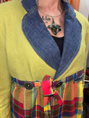 Chambray Linen Rainbow Top - Stylish & Durable