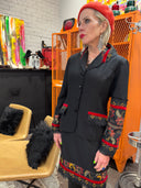 Luxury Silk Suit - Classic Elegance with a Velvet Twist