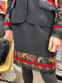Luxury Silk Suit - Classic Elegance with a Velvet Twist