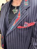 Pin-Striped Red Tartan 3-Piece – "Why So Serious?" Joker-Style Punk