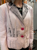 Powder Pink Shabby Painted – "Who's Stopping You?" Punk Couture