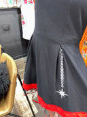 Black Red Punk Dress and Pettycoat Combo