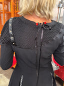 Black Red Punk Dress and Pettycoat Combo