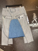 Felted Grey Wool and Denim Reckless Re-JIG