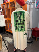 Trench Coat PIL - Painted "This is not a Love song"