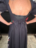 Alice in Goth Land: Black Goth Red Rose, Butterfly & Skull Swing Dress