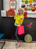 Punk Twist on Yellow Jean Jacket - All Hearts