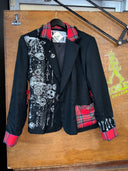 Steampunk in Scotland: Black and Red Tartan Jacket