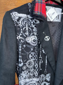 Steampunk in Scotland: Black and Red Tartan Jacket