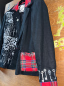 Steampunk in Scotland: Black and Red Tartan Jacket
